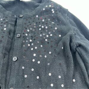 Wonder Nation - Girls Sequin Sweater - Black - Medium (7-8)